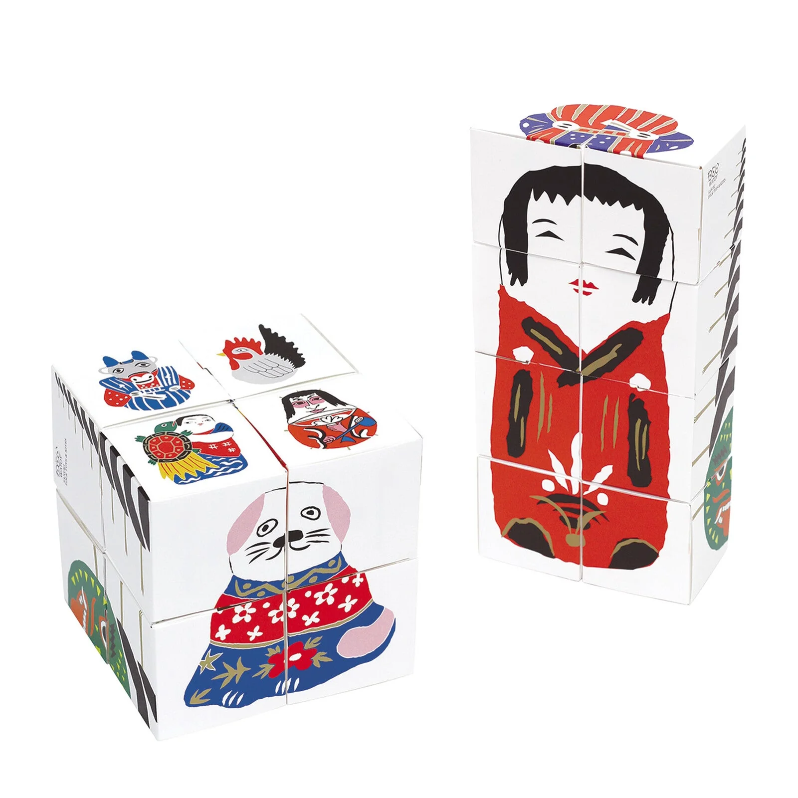 Watoy Sanuki Folk Toy Cubes Paper Puzzle - Image 3