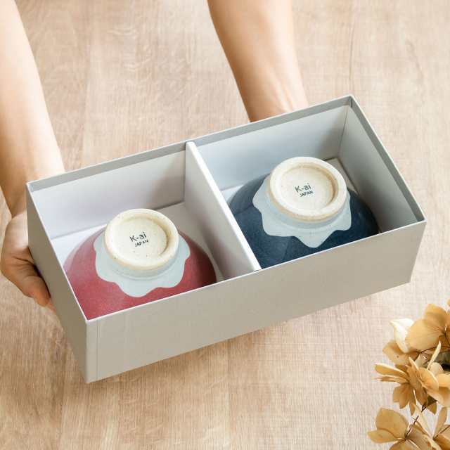 Ceramic Mt. Fuji Rice Bowl Gift Pair - Image 6