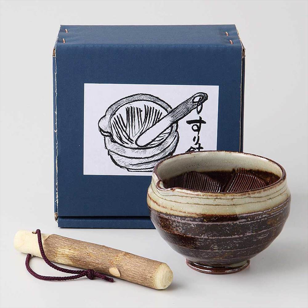 Ceramic & Wood Mortar and Pestle Set - Image 3