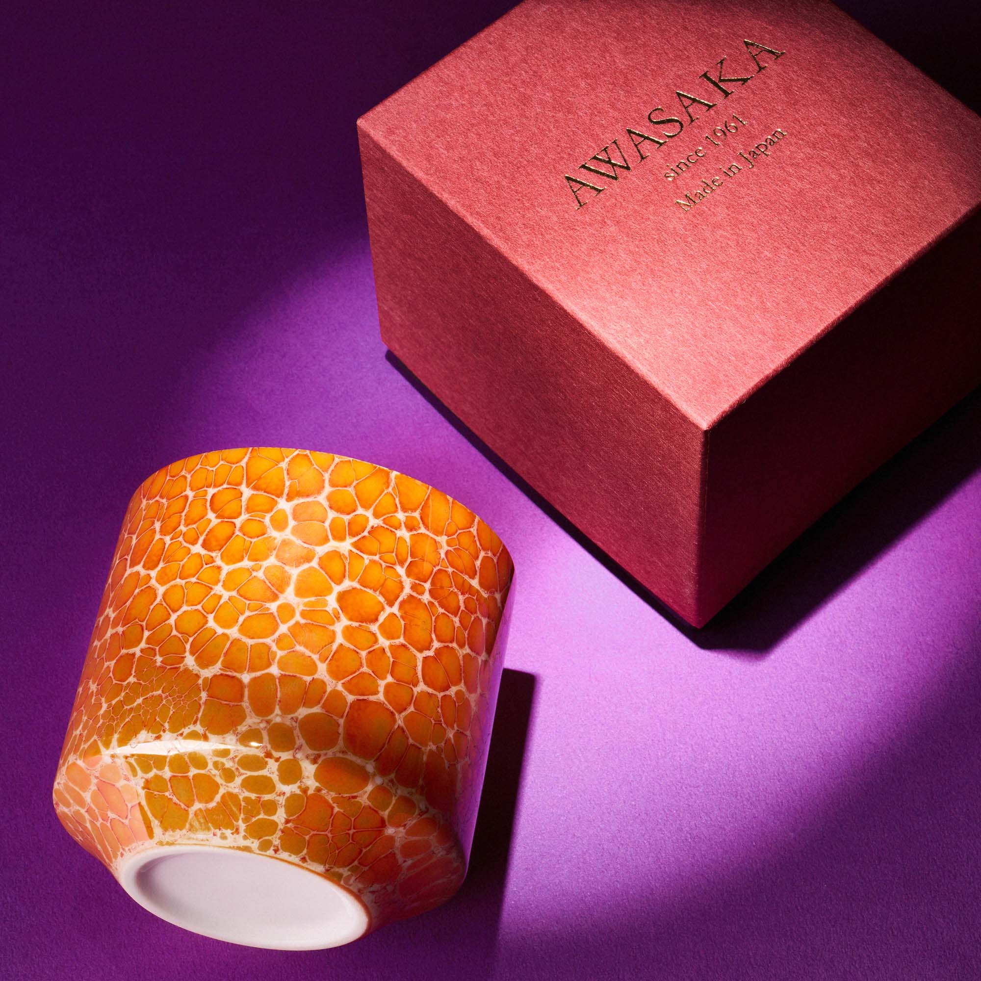 Champagne Red Luster Porcelain Cup - Image 2