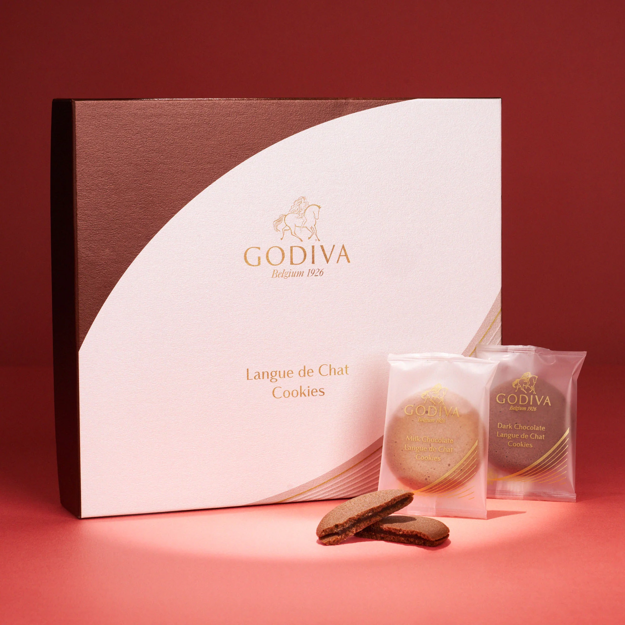 GODIVA Langue de Chat Cookie Assortment (18 pieces, 2 Flavors)