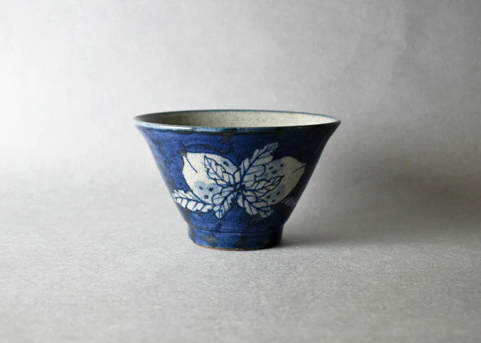 Hasami Ware Painted Peach Bowl
