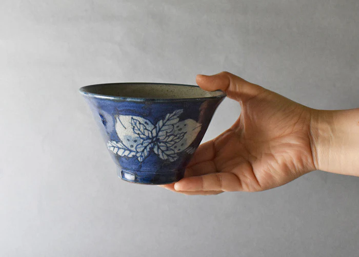 Hasami Ware Painted Peach Bowl - Image 2