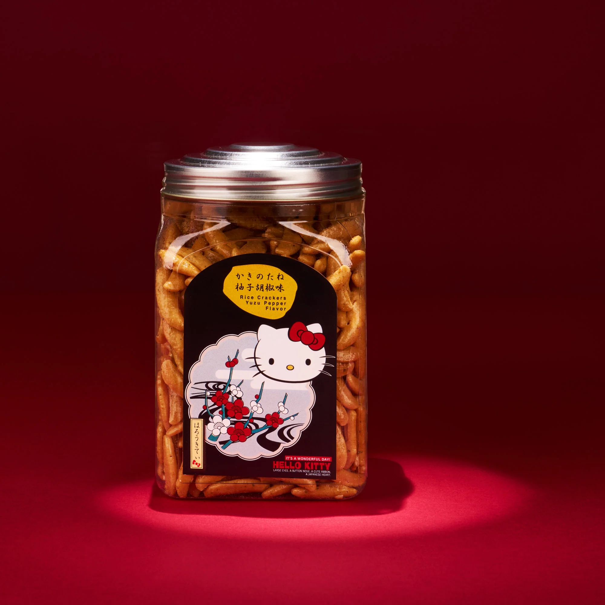 Hello Kitty Savory Rice Cracker Set (3 Bottles, 3 Flavors) - Image 3