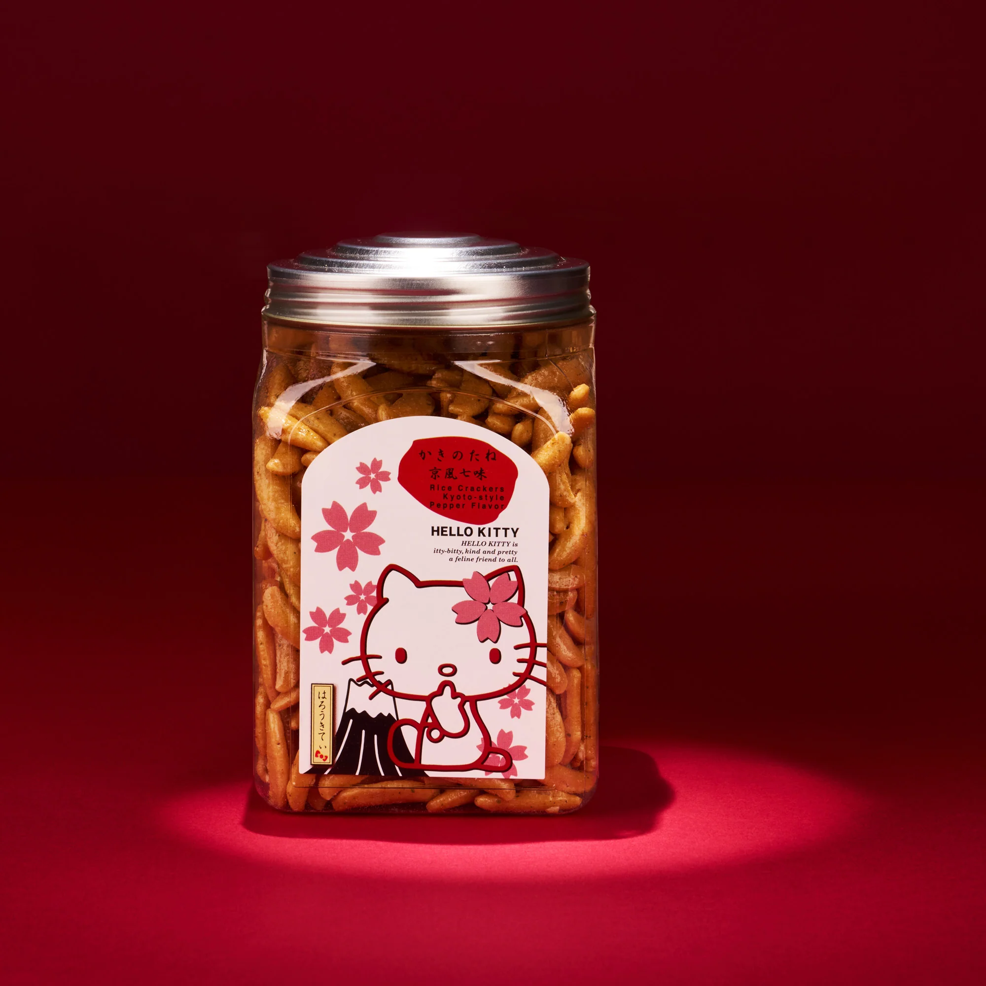 Hello Kitty Savory Rice Cracker Set (3 Bottles, 3 Flavors) - Image 4