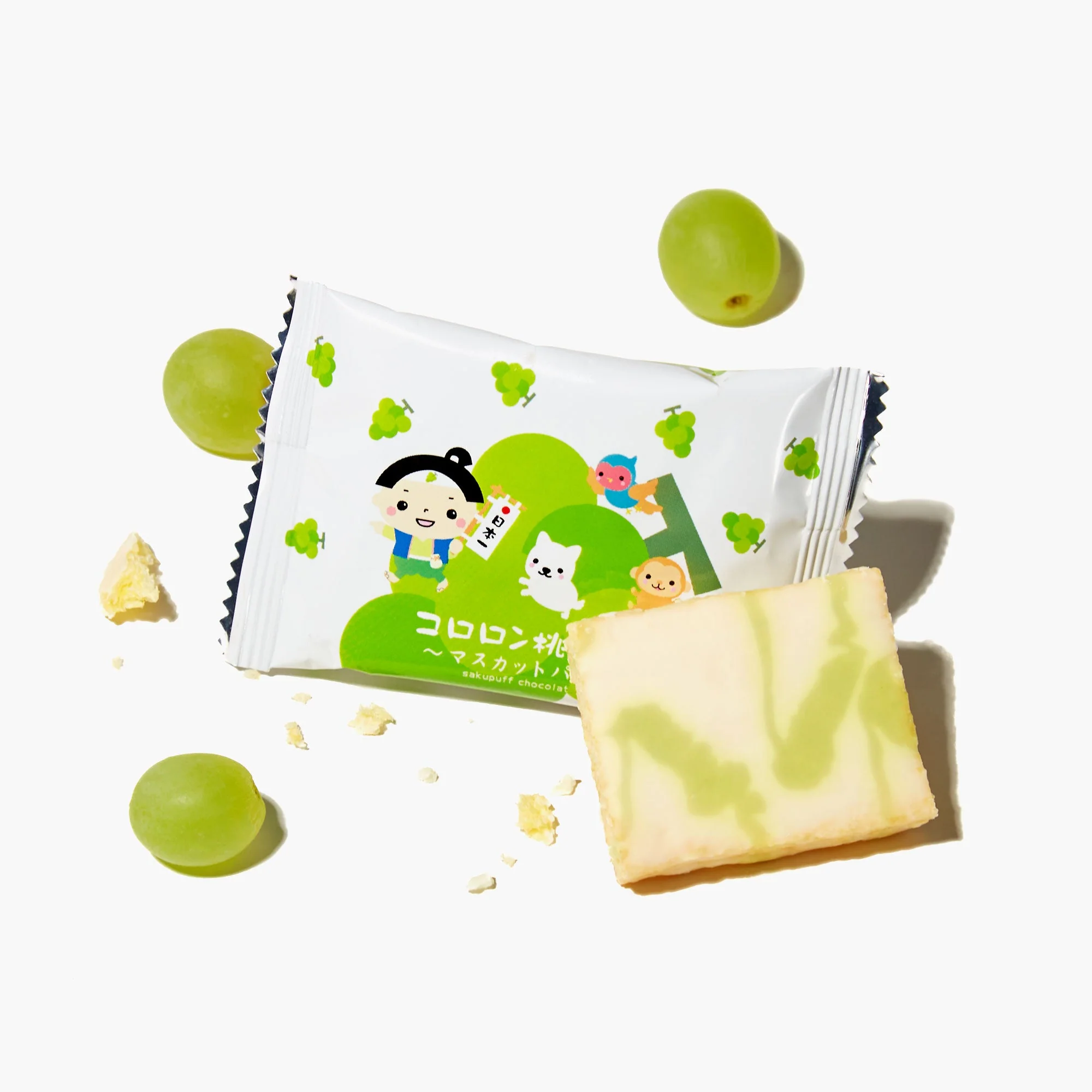 Kororon Momotaro Puff: Muscat Grape (1 Piece) - Image 5