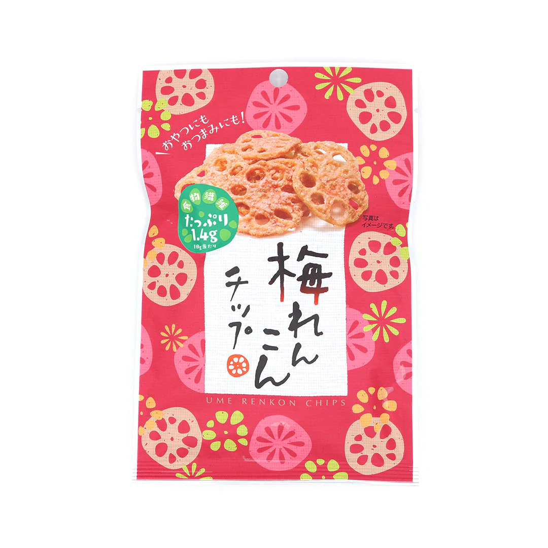 Lotus Root Chips: Plum Flavor (1 Bag) - Image 3