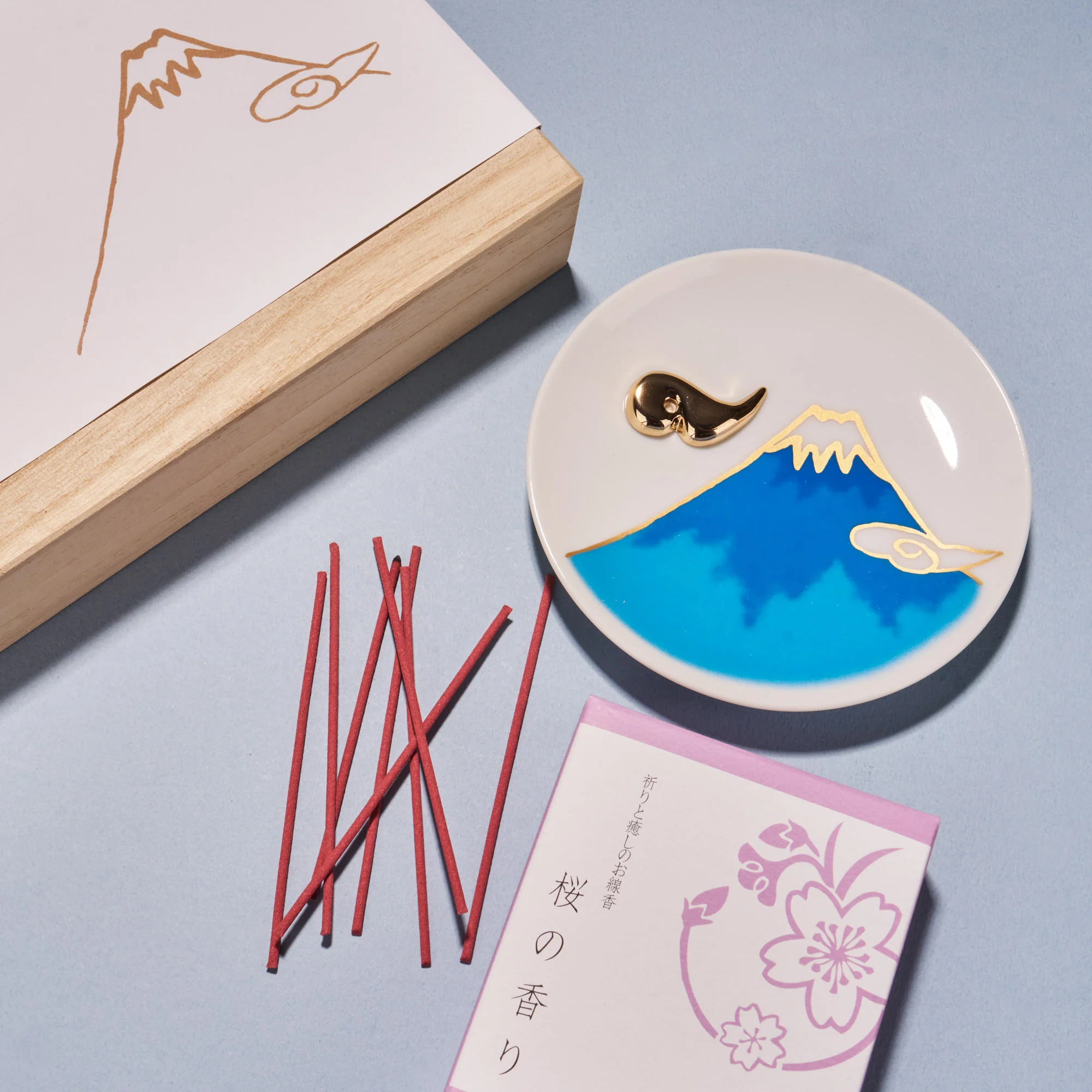 Mt. Fuji Healing Cherry Blossom Incense Gift Box - Image 4