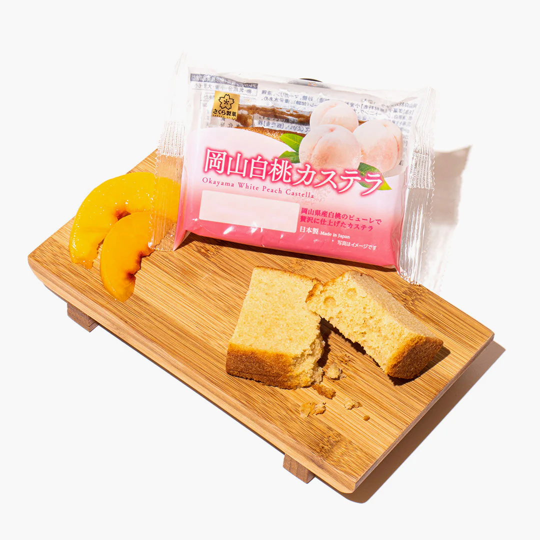 Okayama White Peach Castella (1 Piece) - Image 3
