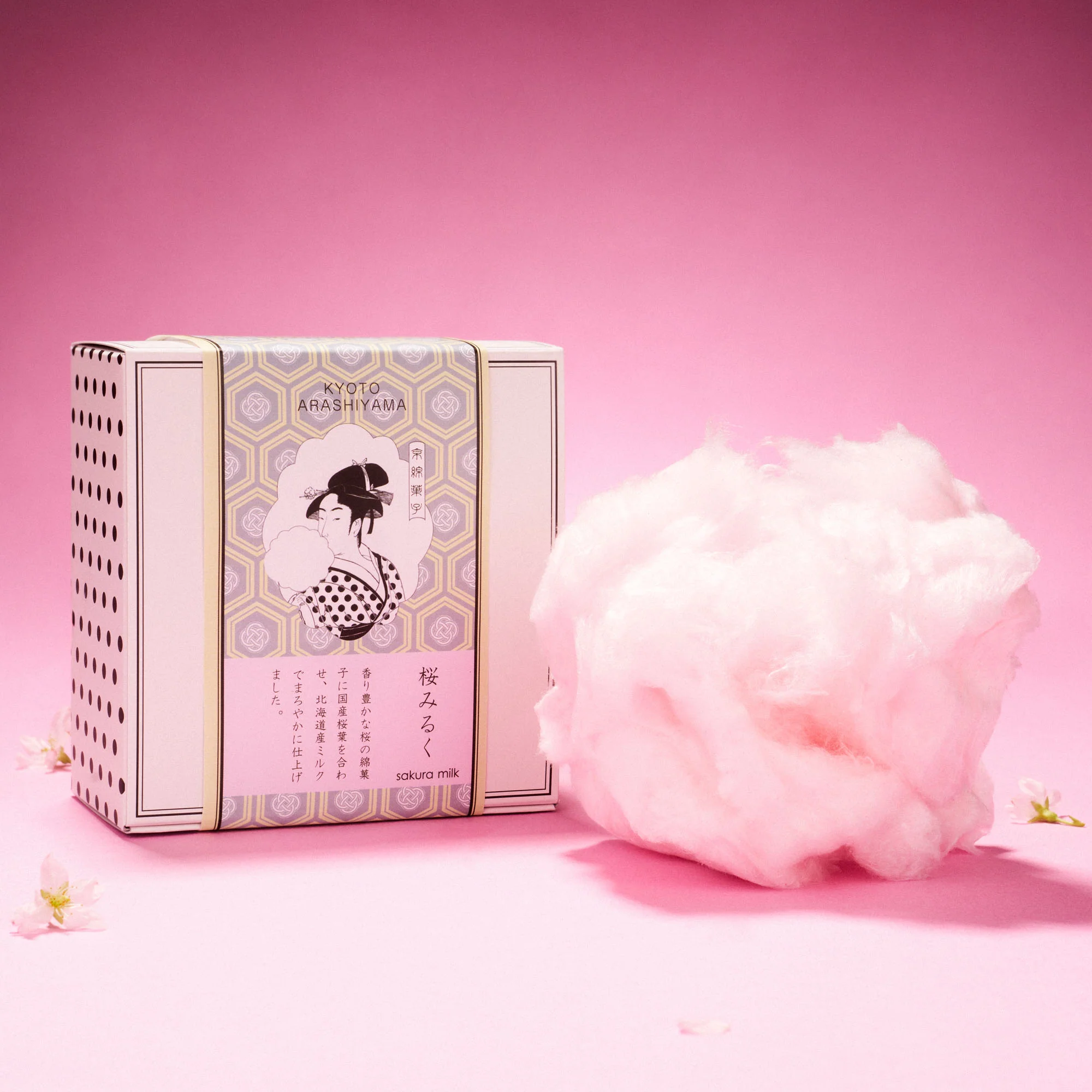 Sakura Milk Cotton Candy Box (1 Box)