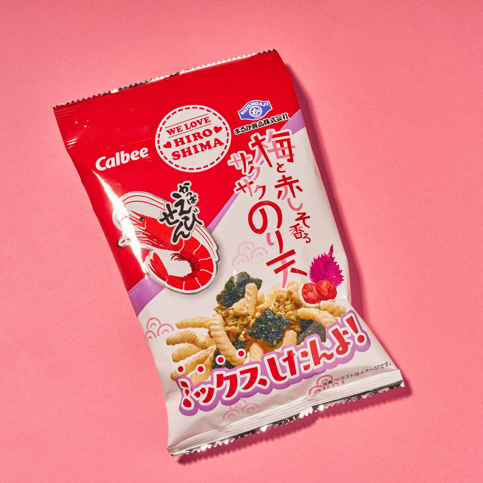 Seaweed Tempura and Shrimp Chips Mix: Plum + Red Shiso (1 Bag) - Image 2