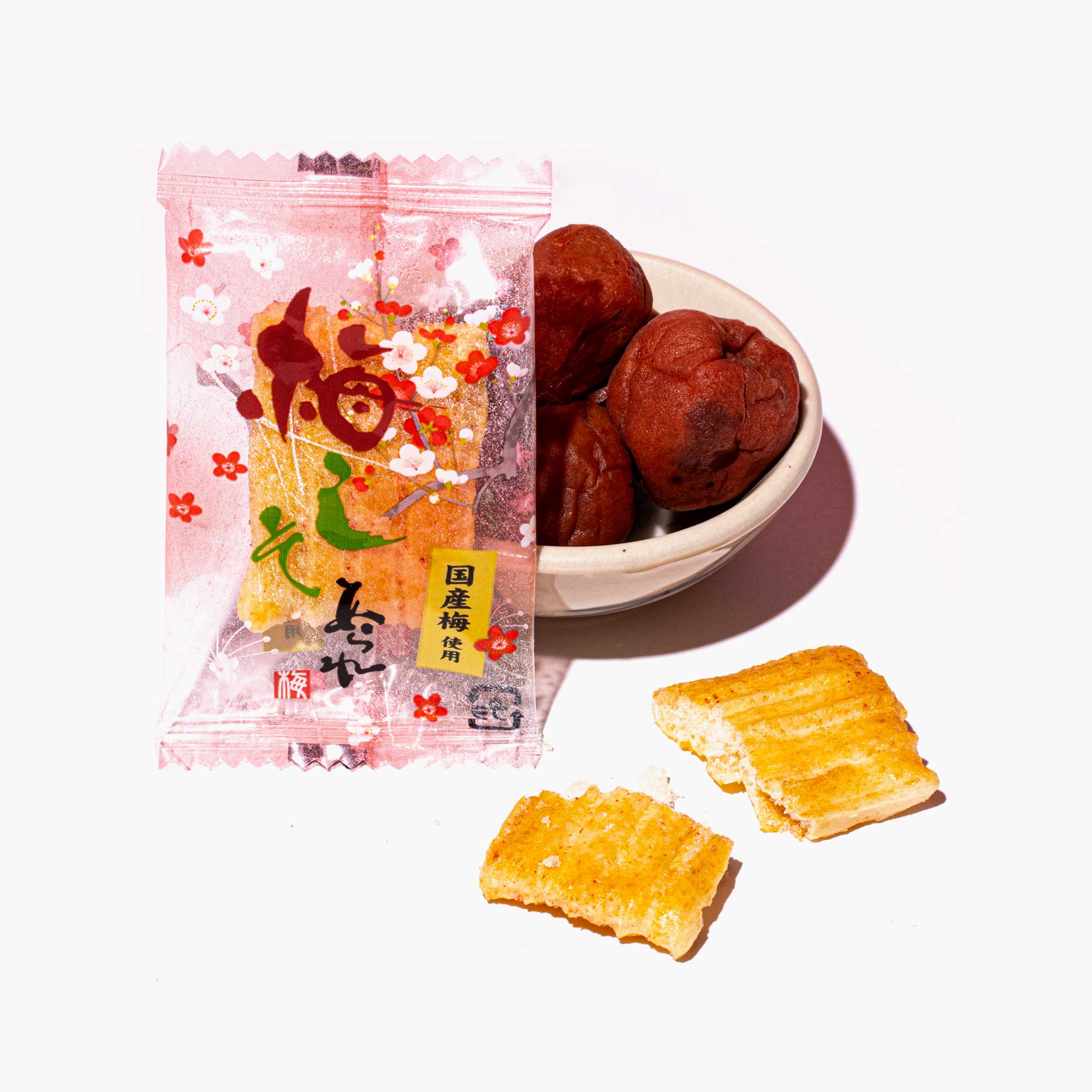 Sukkiri Ume Sour Plum Arare Rice Crackers (180 Pieces)